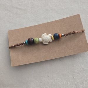 027 New Handmade Colorful Beaded Turtle Bracelet